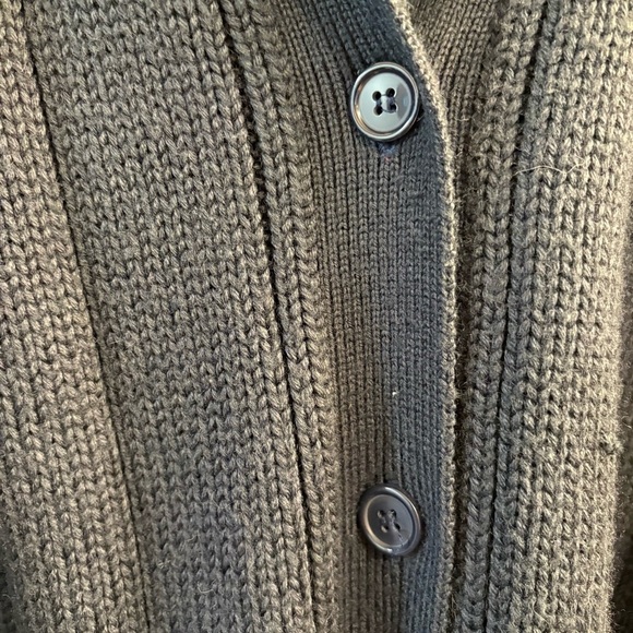 Croft & Barrow Women’s XL Belted Cardigan Sweater - Dark Navy Blue - Wool Blend - Picture 5 of 6